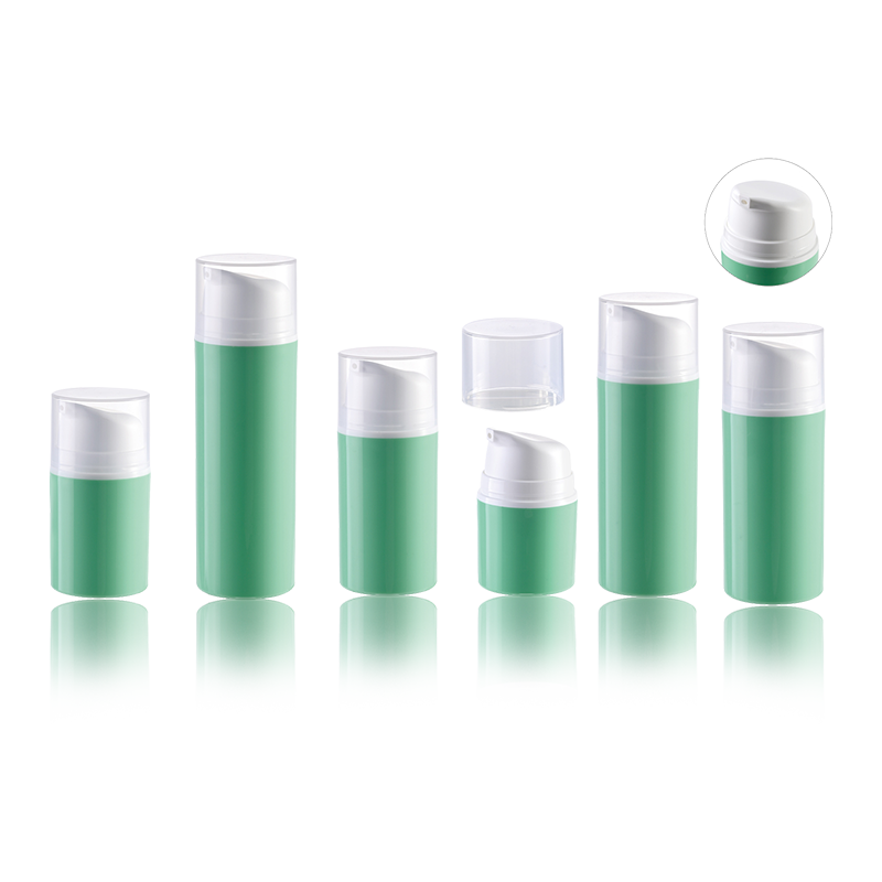 HS-037B ইকো-ফ্রেন্ডলি কসমেটিক ভ্যাকুয়াম সিরাম প্লাস্টিক এয়ারলেস পাম্প বোতল ক্রিম এবং লোশনের জন্য