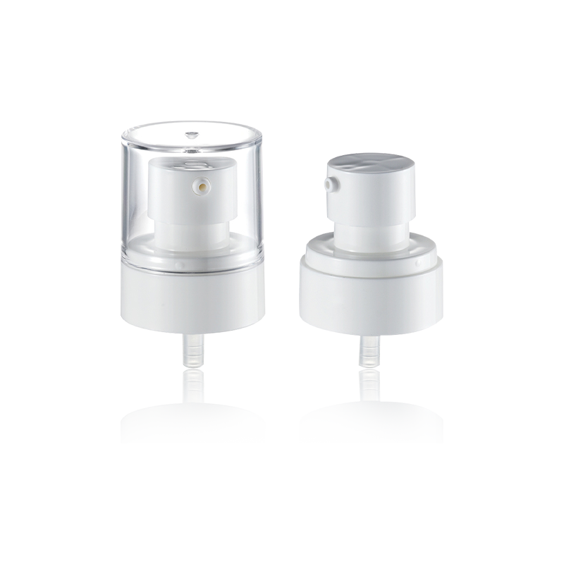 HY24A-34 UPG কসমেটিক পিপি বা সাদা রঙের লোশন/স্প্রে পাম্প হিসেবে 24/410 হাফ ক্যাপ 0.25cc